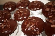 Chocolate Ganache Cupcakes.